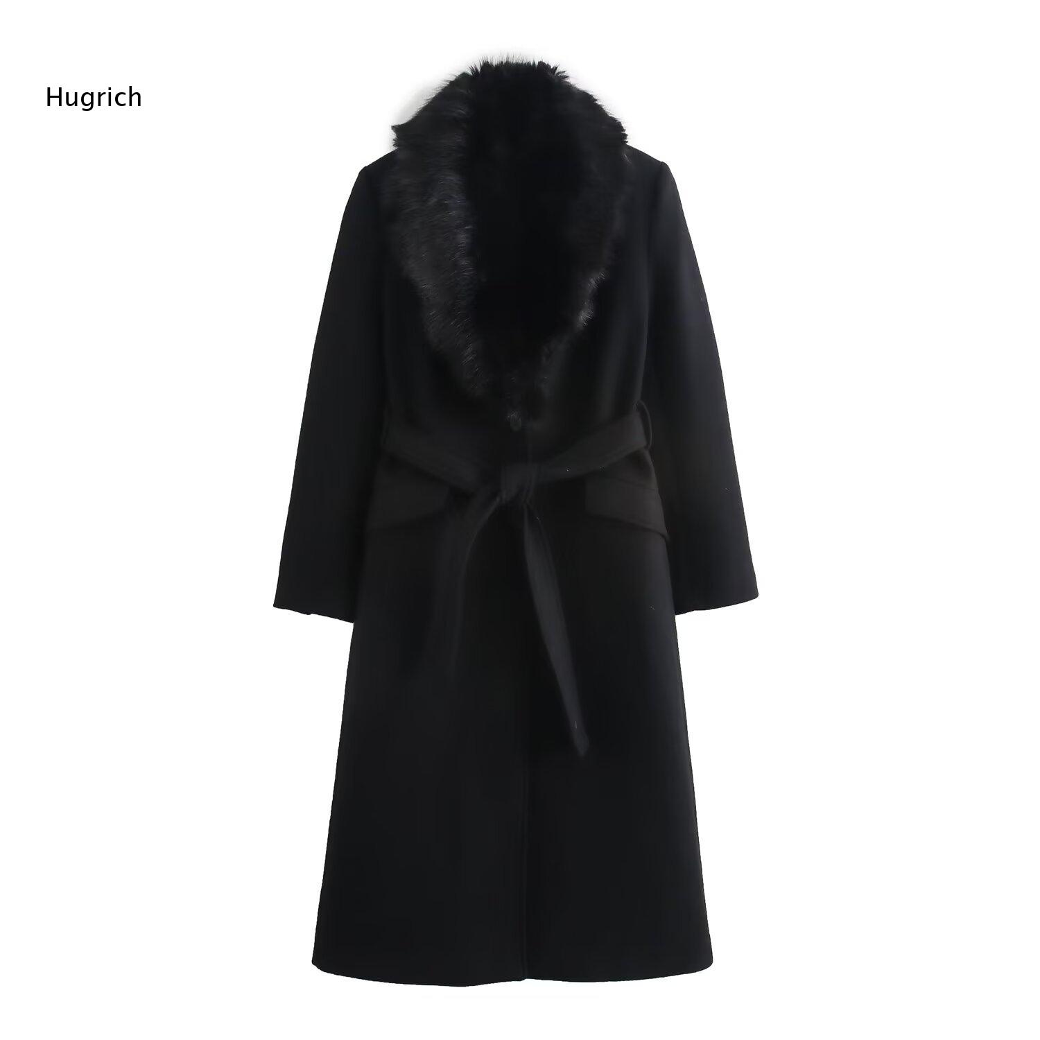Manteau long élégant pour femm - Wool Coat Peacoat avis et prix