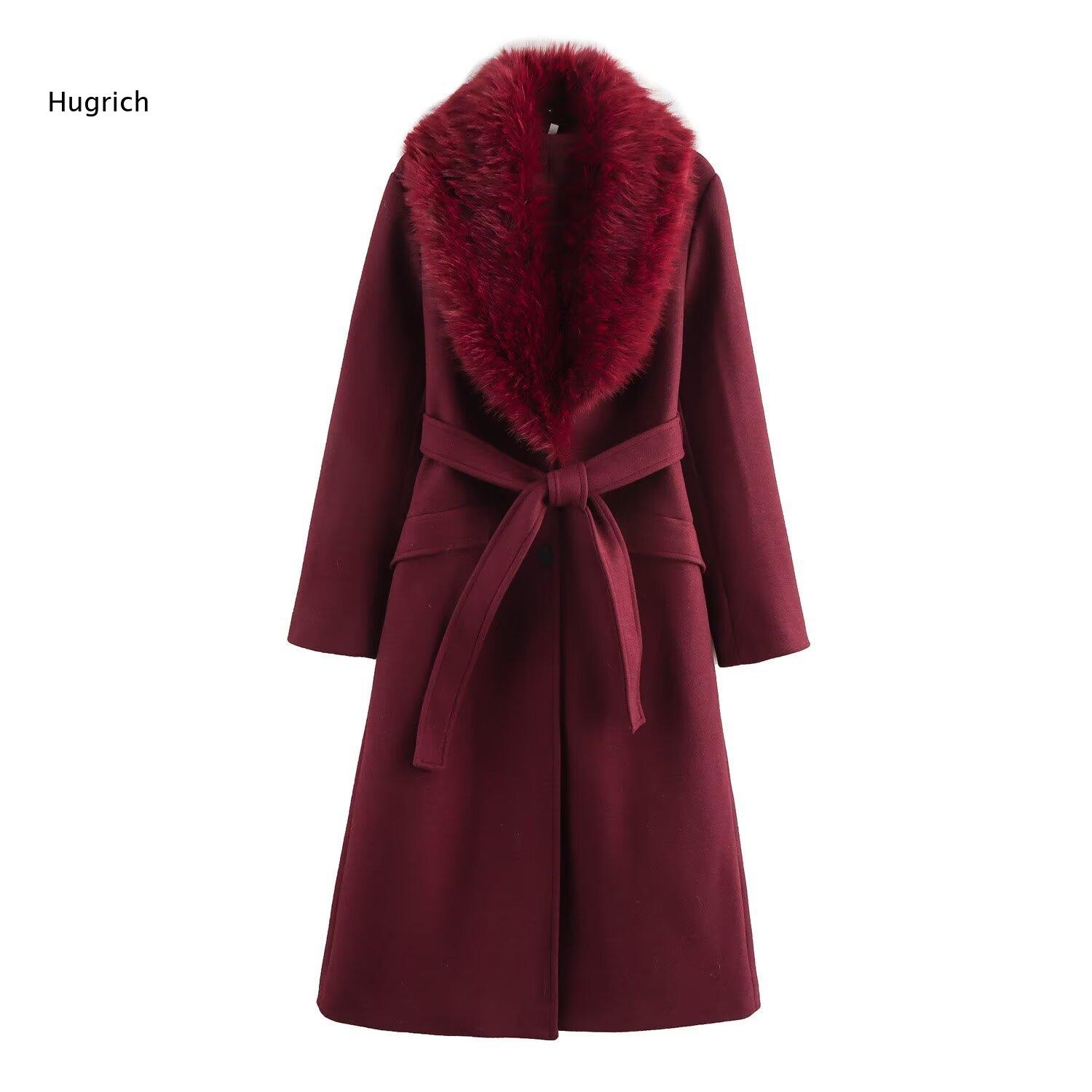 Manteau long élégant pour femm - Wool Coat Peacoat avis et prix