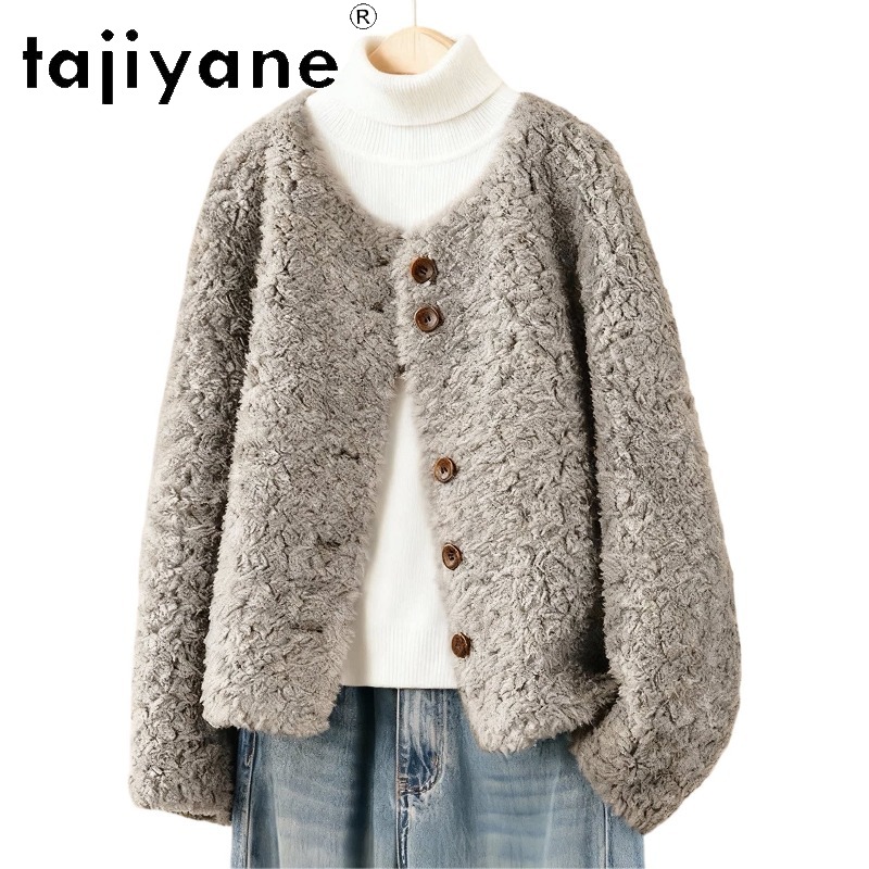 TAJIYANE Manteau en vraie four - Wool Coat Peacoat avis et prix