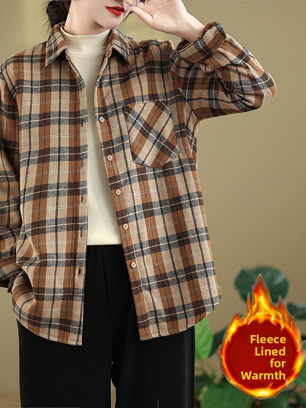 Chemise à manches longues en f - Flannel Shirt Lined avis et prix