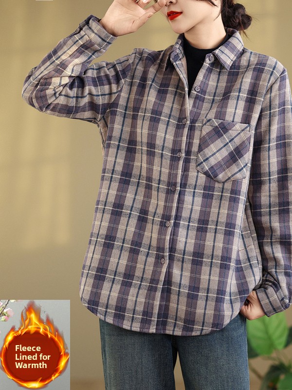 Chemise à manches longues en f - Flannel Shirt Lined avis et prix