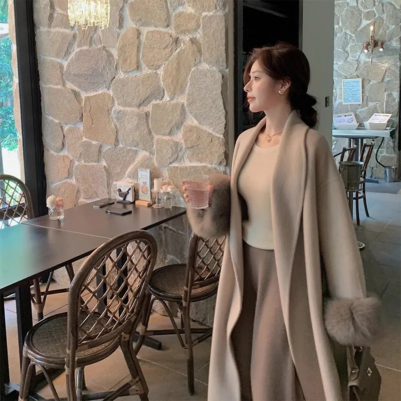 Manteau en laine Double face é - Wool Coat Peacoat avis et prix