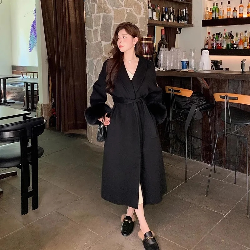 Manteau en laine Double face é - Wool Coat Peacoat avis et prix