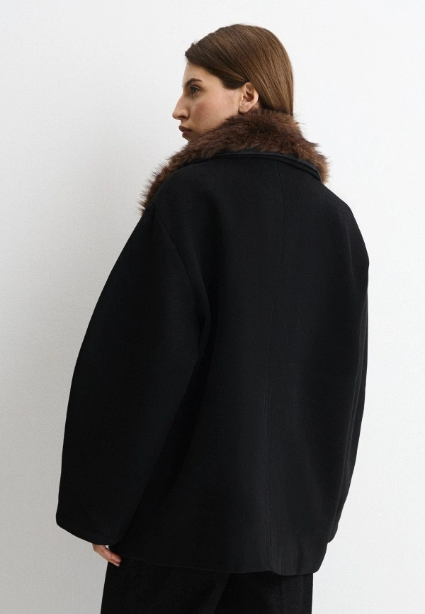 Manteau en laine surdimensionn - Wool Coat Peacoat avis et prix