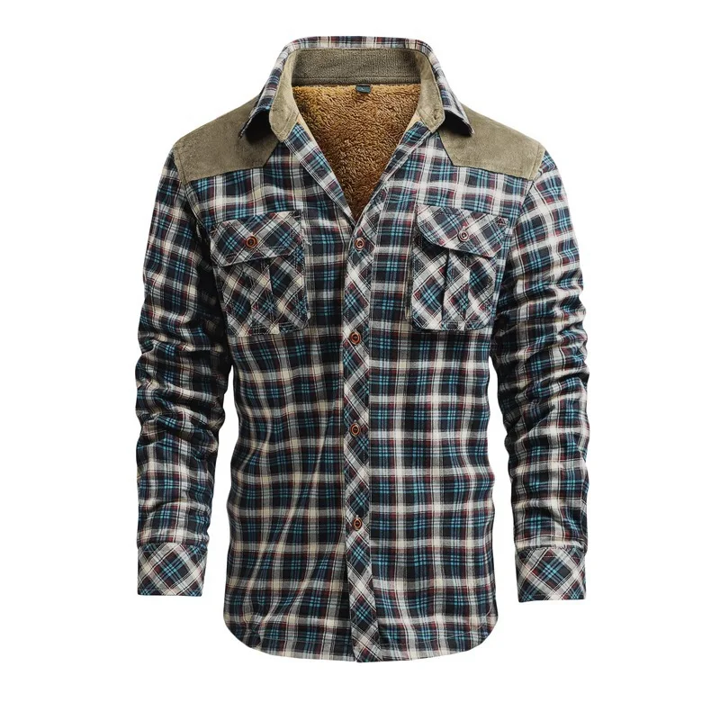 Hommes hiver chemises décontra - Flannel Shirt Lined avis et prix